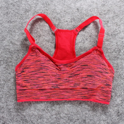 Sports Bra, Stretch Push Up Padded Fitness Vest ,Breathable Seamless Underwear Yoga Running Tops